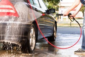 Removing corosive salts form your car with a pressure washer
